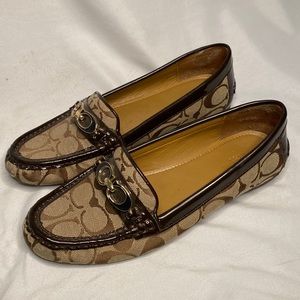 Coach Fortunata Logo Loafers Flats Shoes